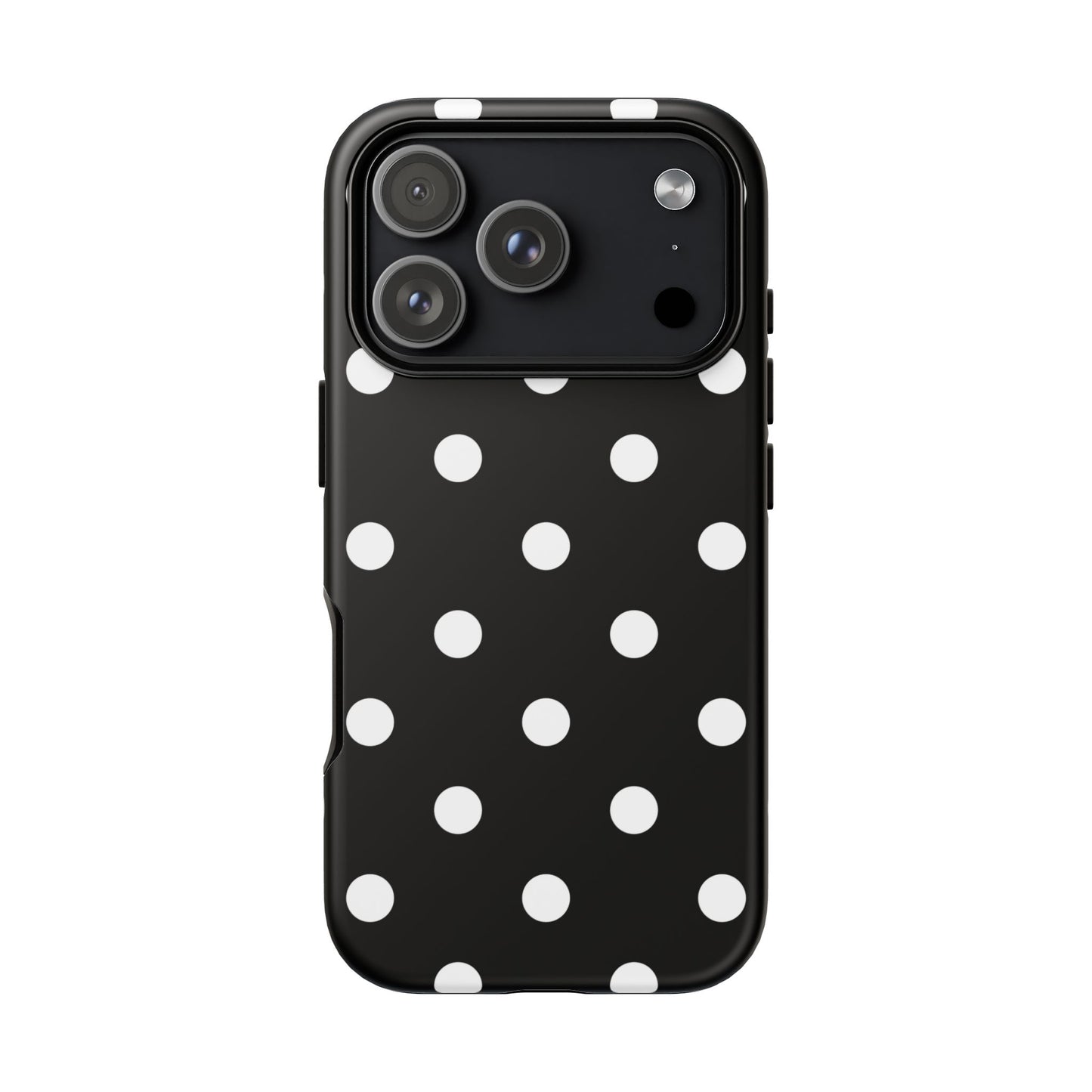 Black Polka Dot Tough Phone Case