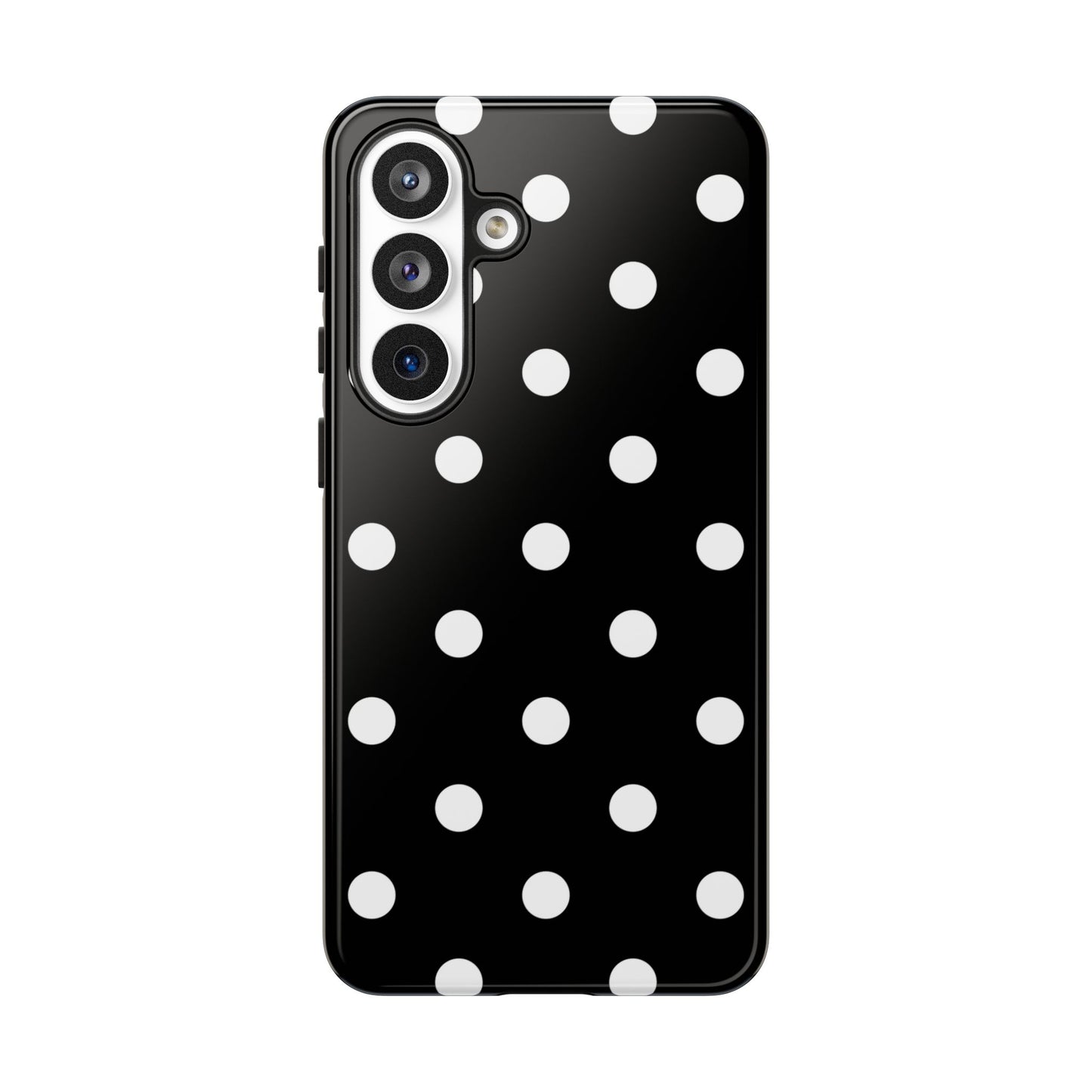 Black Polka Dot Tough Phone Case