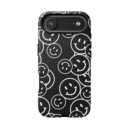 Happy Face Pattern Tough Phone Case