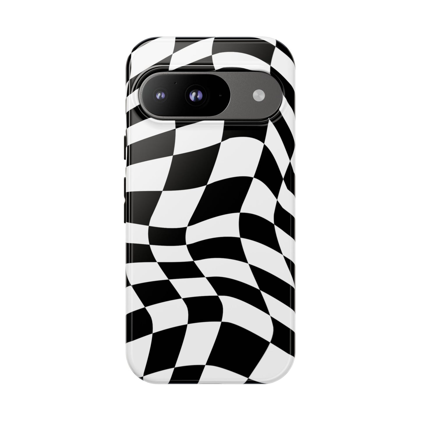 Warped Checker Tough Phone Case