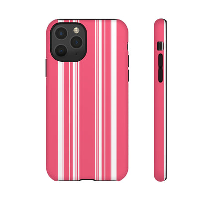 Pink Prep Stripe Tough Phone Case