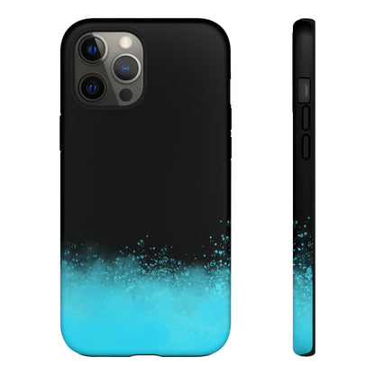 Black Aqua Splash Tough Phone Case