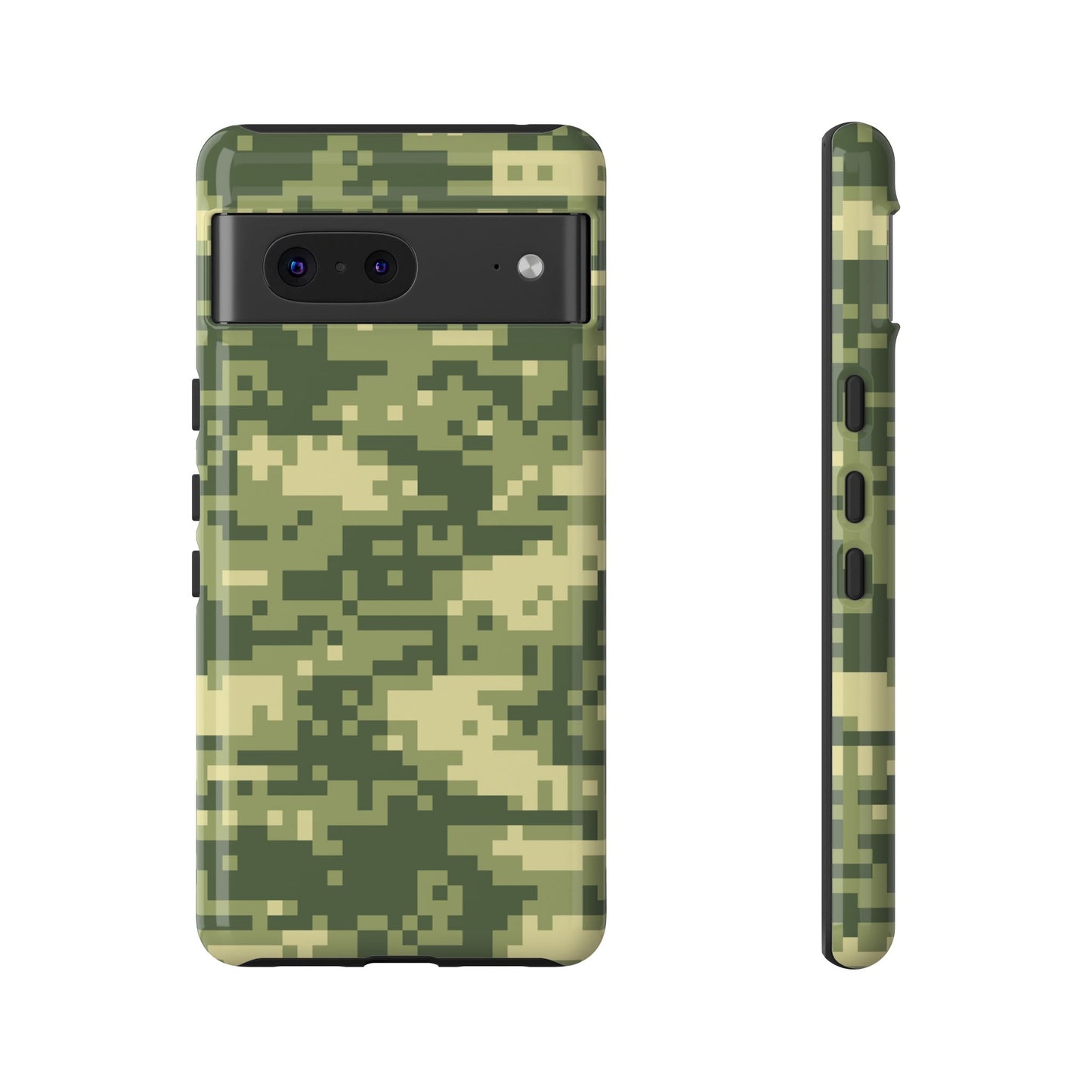 Olive Pixel Camo Tough Phone Case
