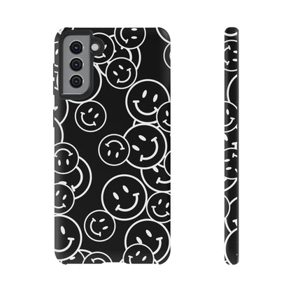 Happy Face Pattern Tough Phone Case