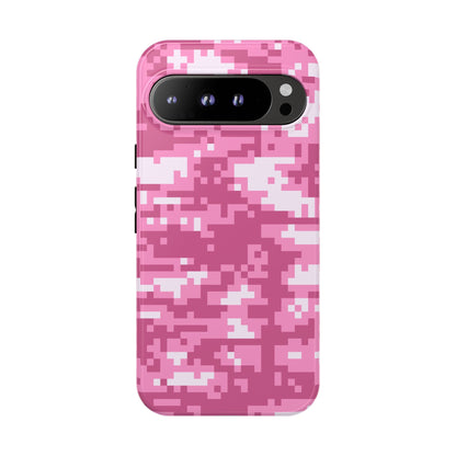 Pink pixel Camo Design Tough Phone Case