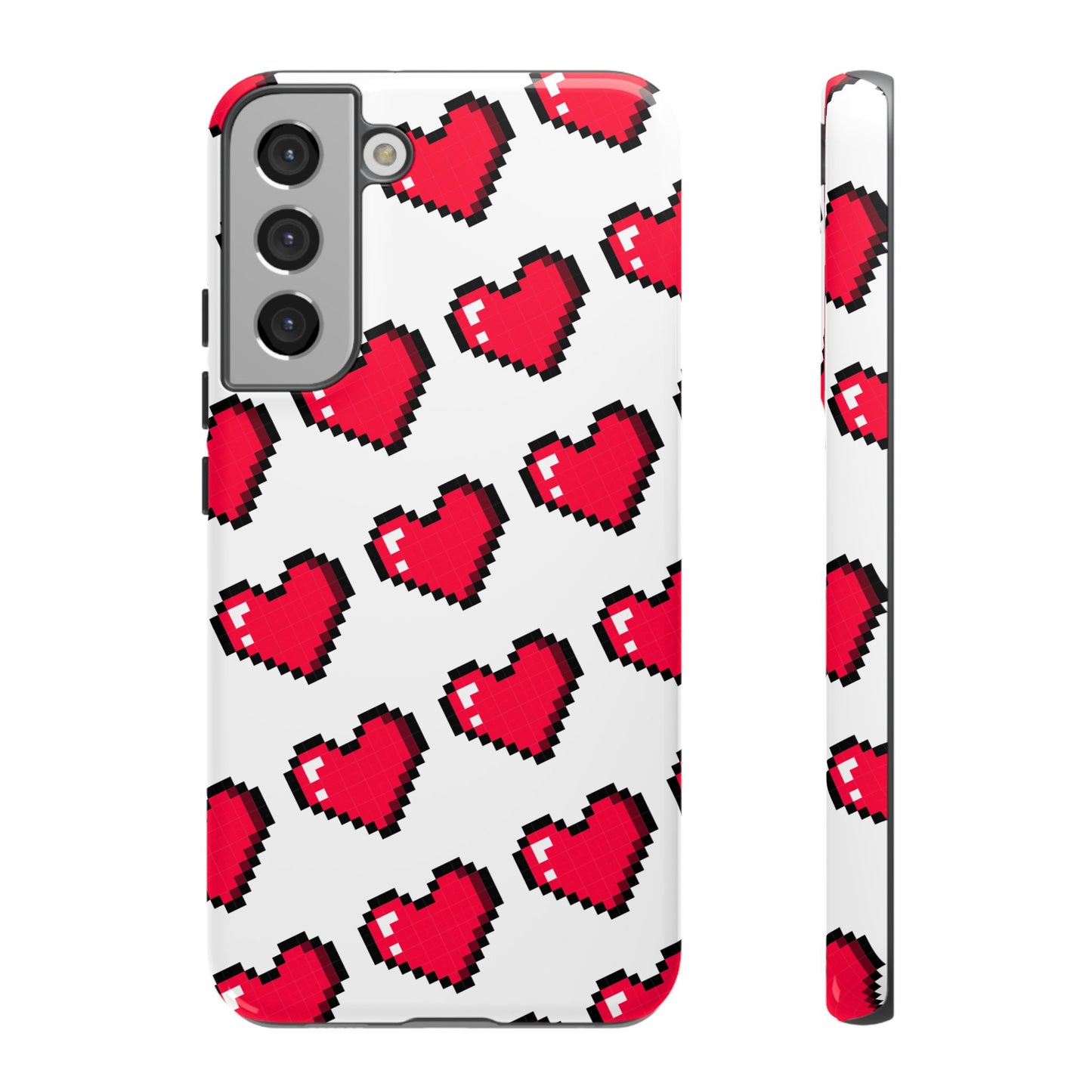 Pixel Heart Tough Phone Case