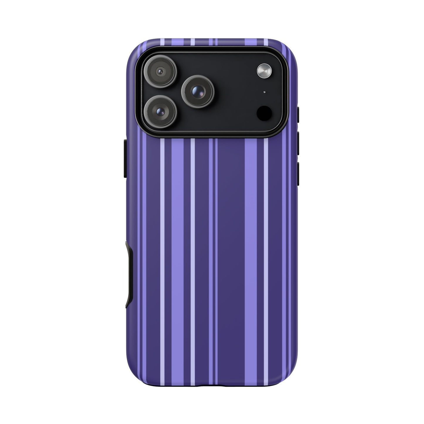 Berry Violet Stripe Tough Phone Case