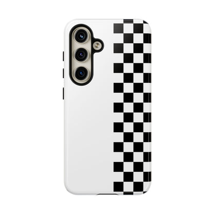 Checker Stripe Tough Phone Case
