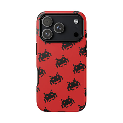 Red Pixel Alien Tough Phone Case