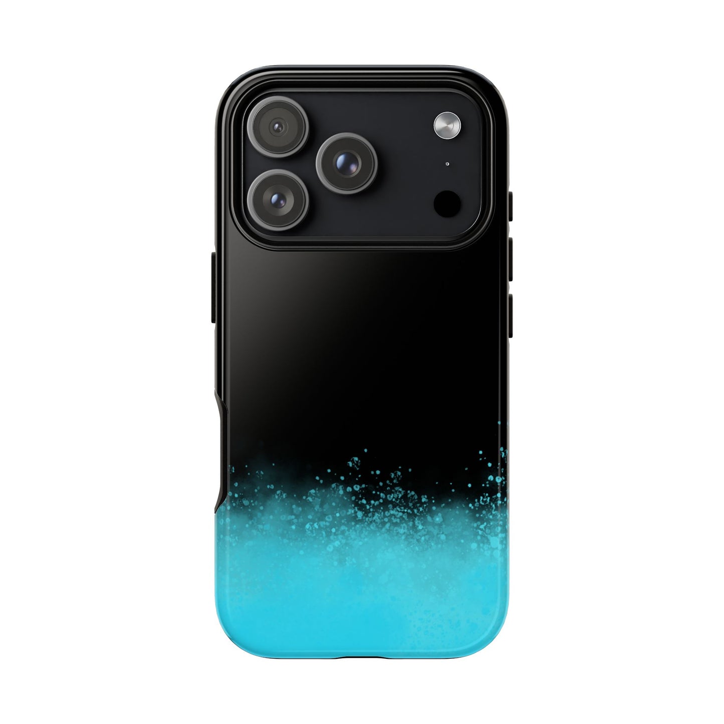 Black Aqua Splash Tough Phone Case