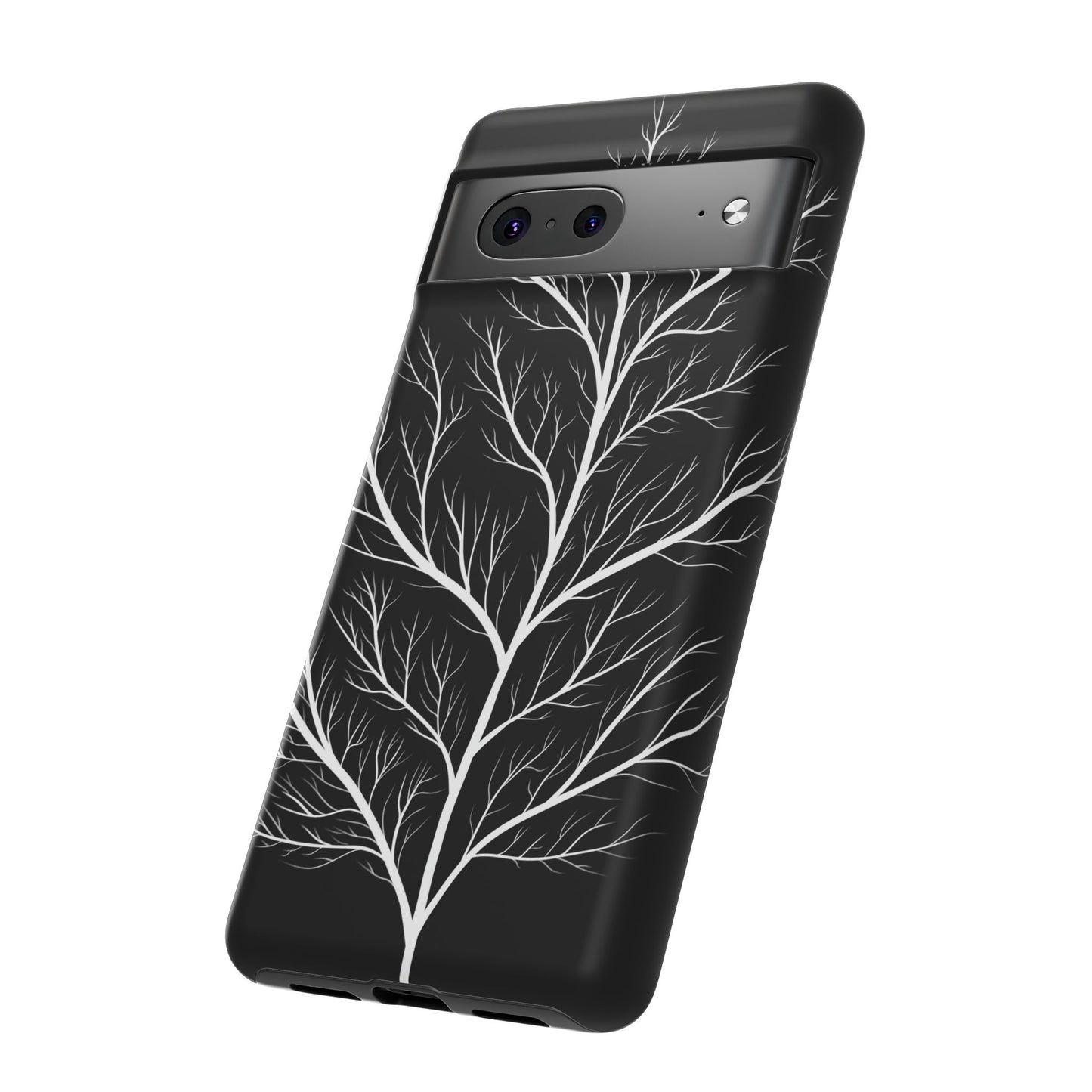 White Tree Silhouette Tough Phone Case