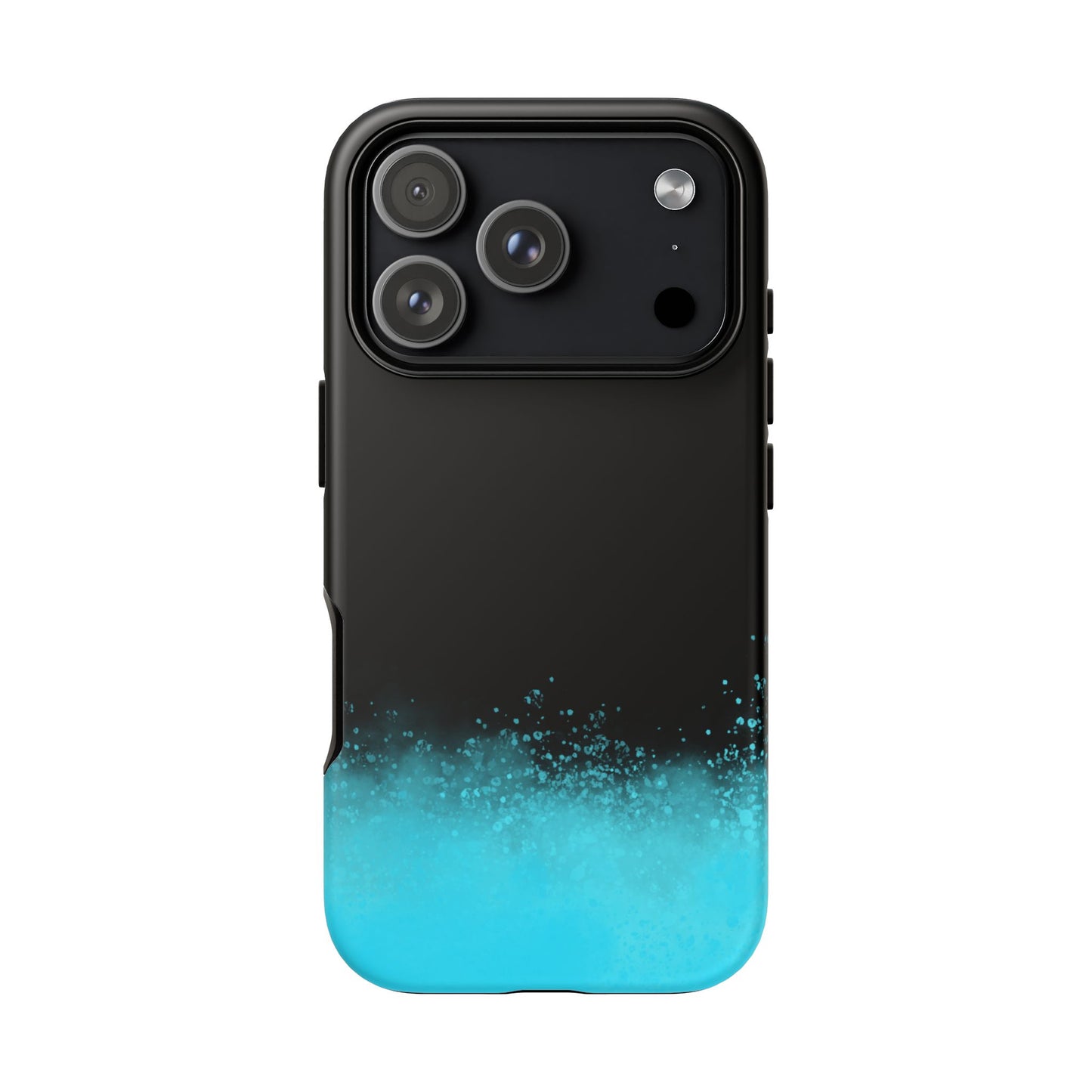 Black Aqua Splash Tough Phone Case