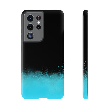 Black Aqua Splash Tough Phone Case