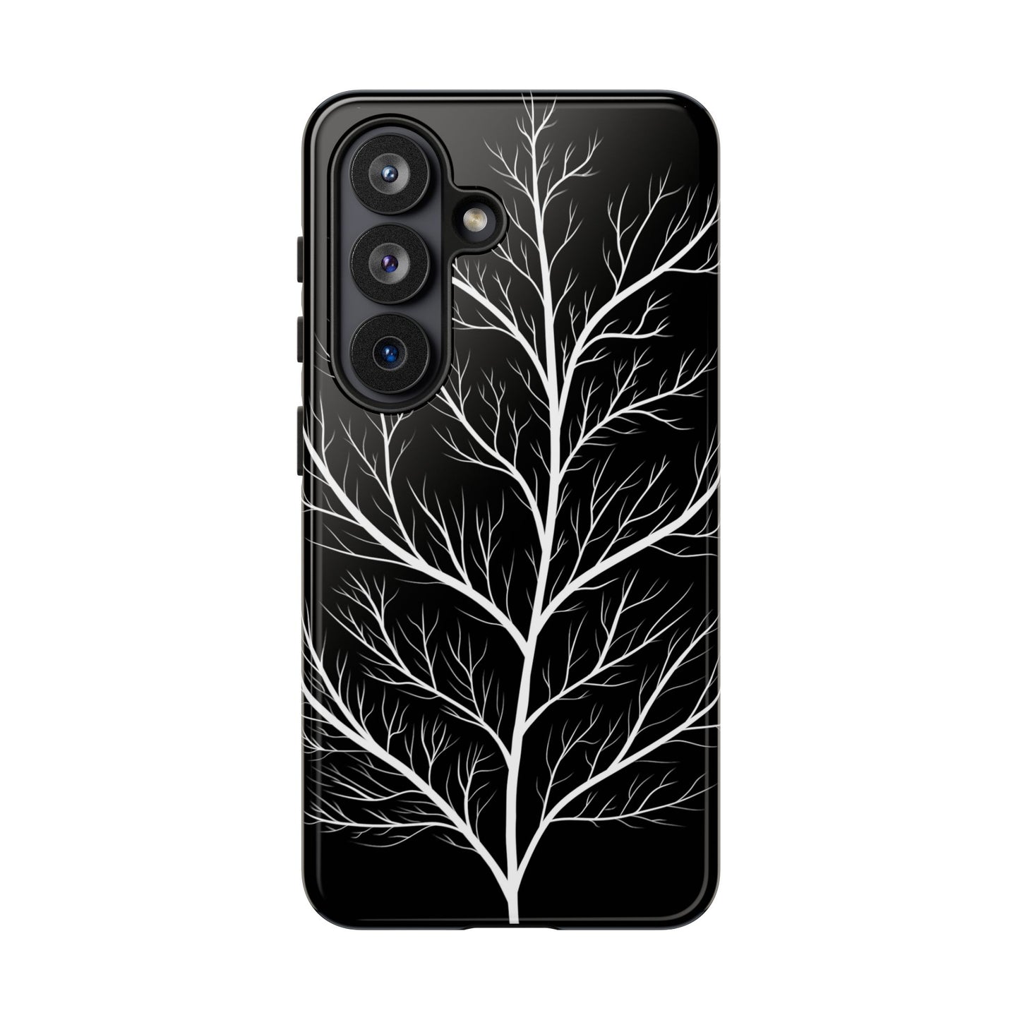 White Tree Silhouette Tough Phone Case