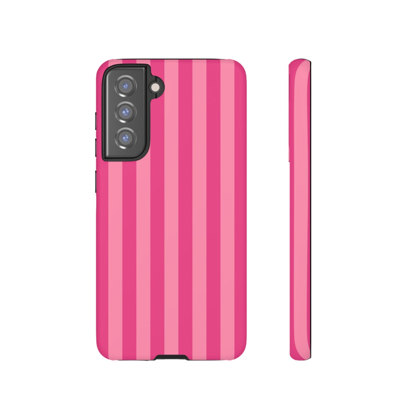 Pink Candy Stripe Tough Phone Case