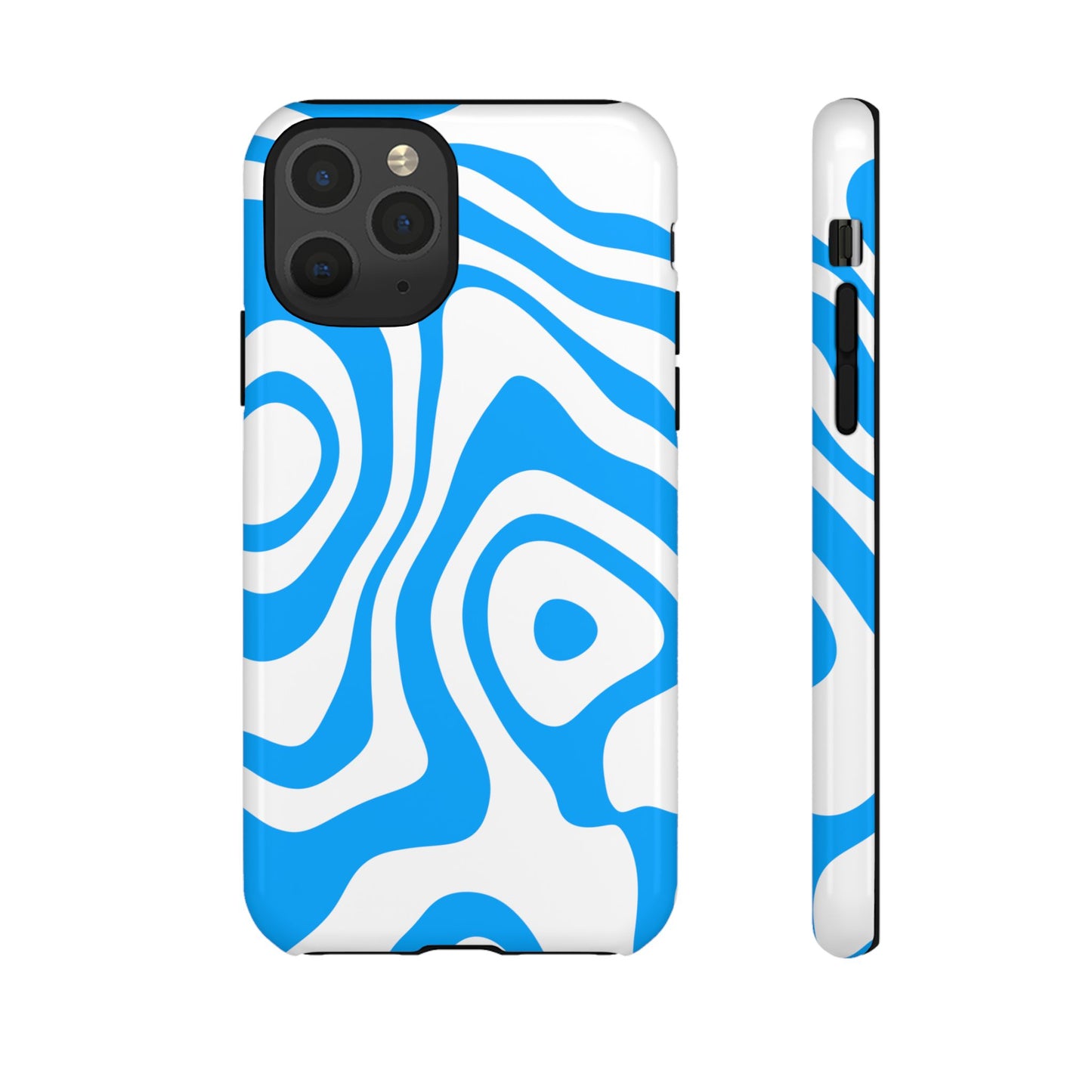 Blue Contour Tough Phone Case