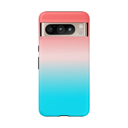 Pink Aqua Gradient Tough Phone Case