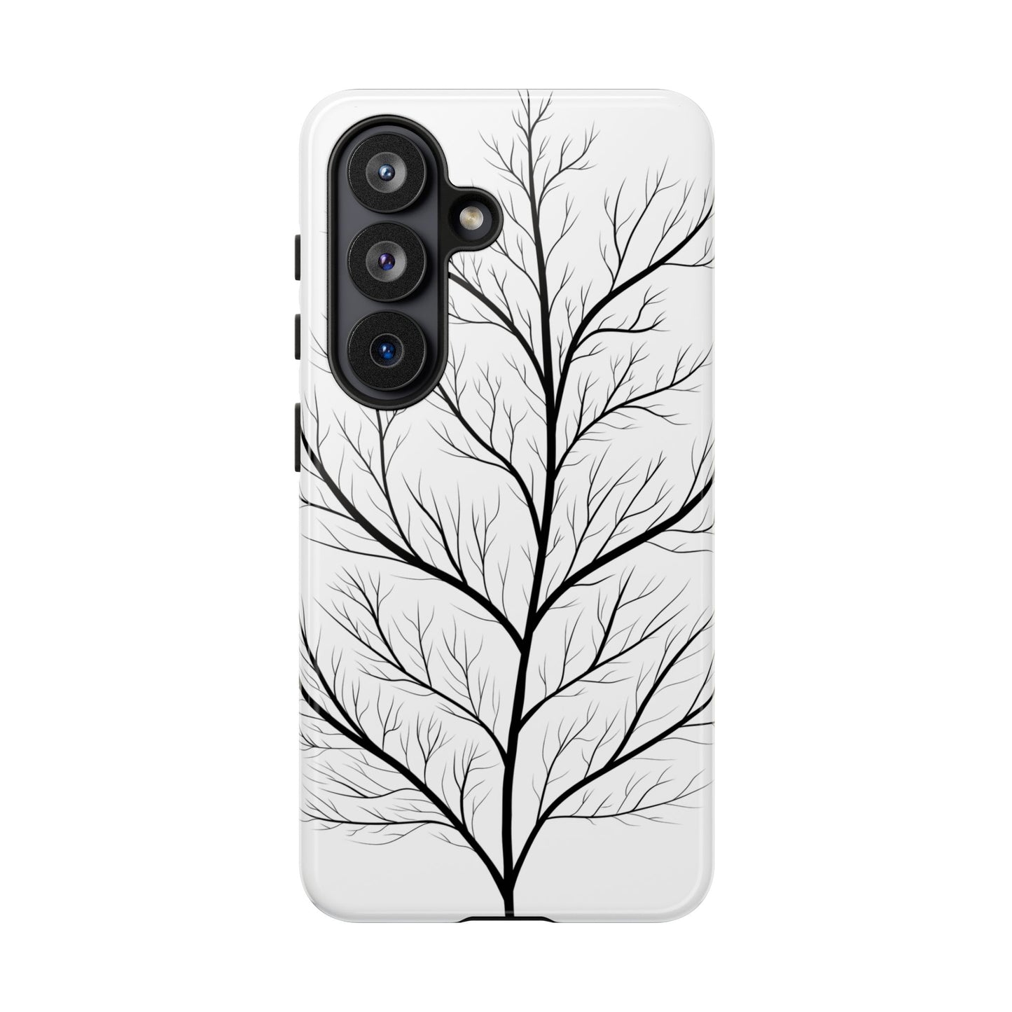 Black Branch Tree Tough Phone Case