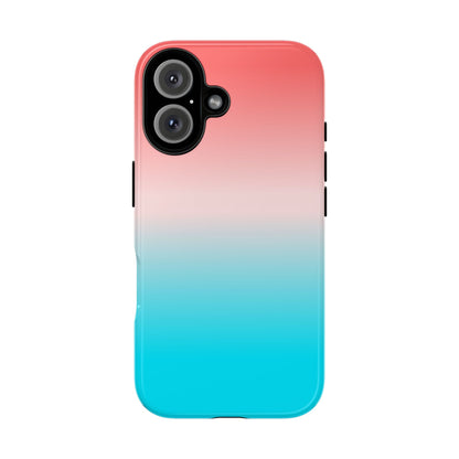 Pink Aqua Gradient Tough Phone Case