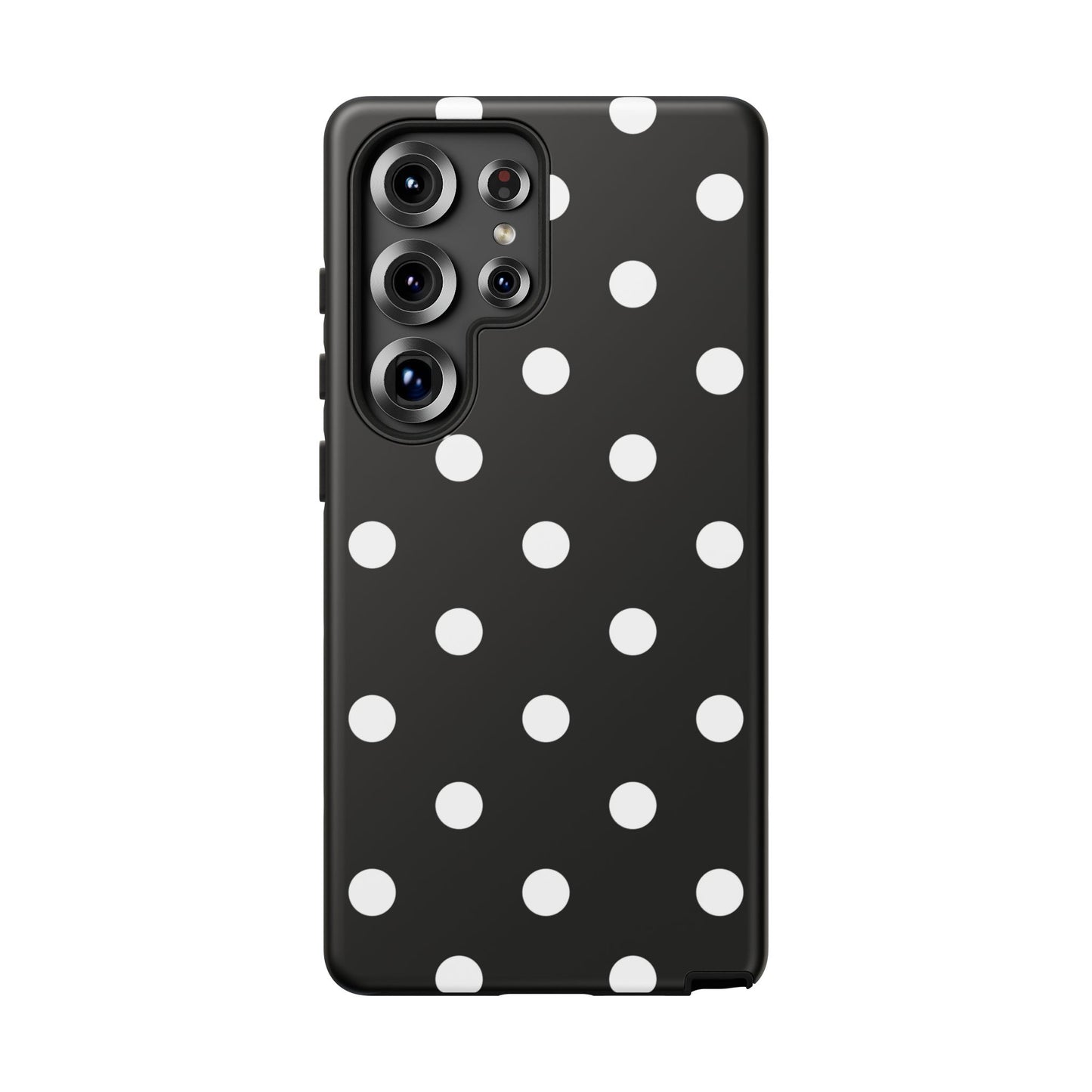 Black Polka Dot Tough Phone Case