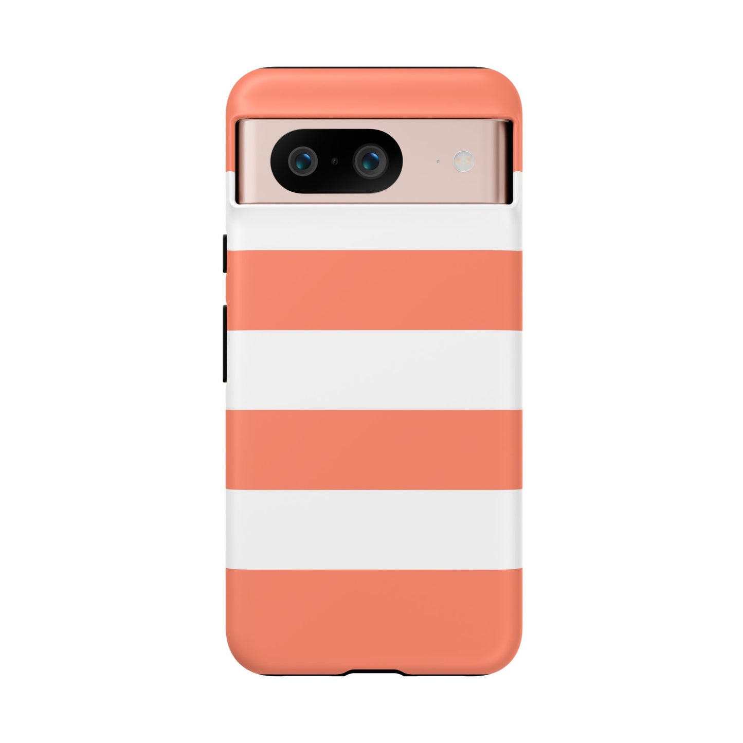 Coral Cabana Stripe Tough Phone Case