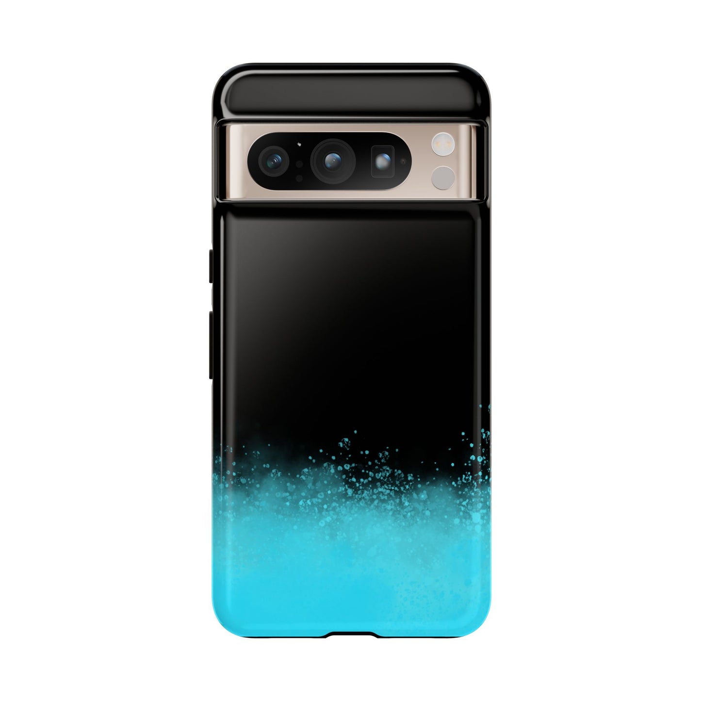 Black Aqua Splash Tough Phone Case