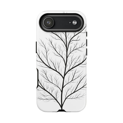 Black Branch Tree Tough Phone Case