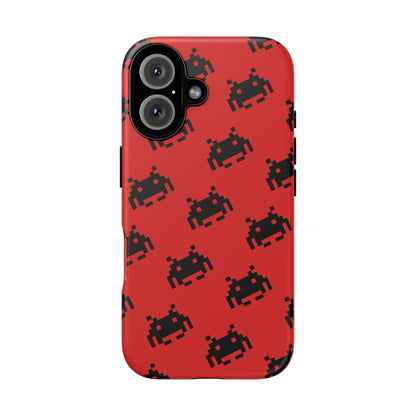 Red Pixel Alien Tough Phone Case