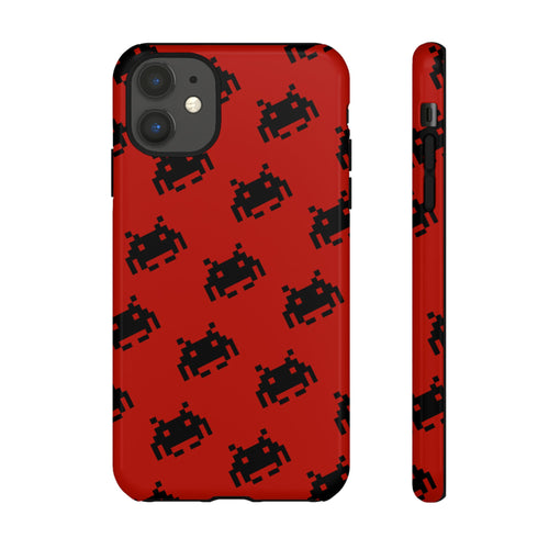 Red Pixel Alien Tough Phone Case