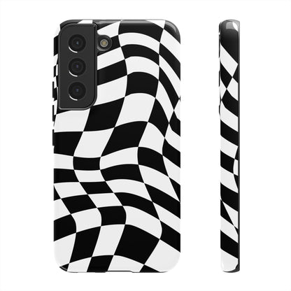 Warped Checker Tough Phone Case
