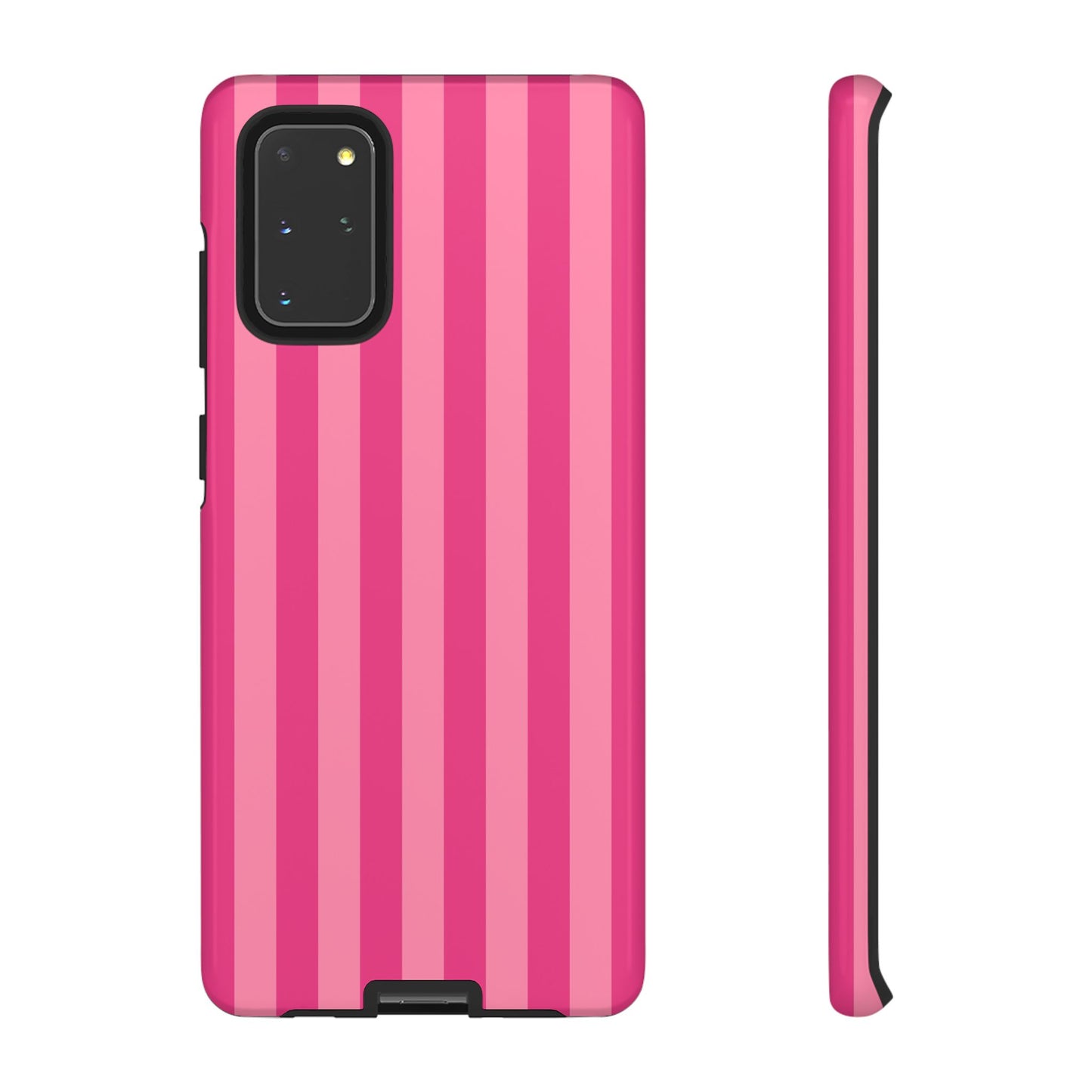 Pink Candy Stripe Tough Phone Case
