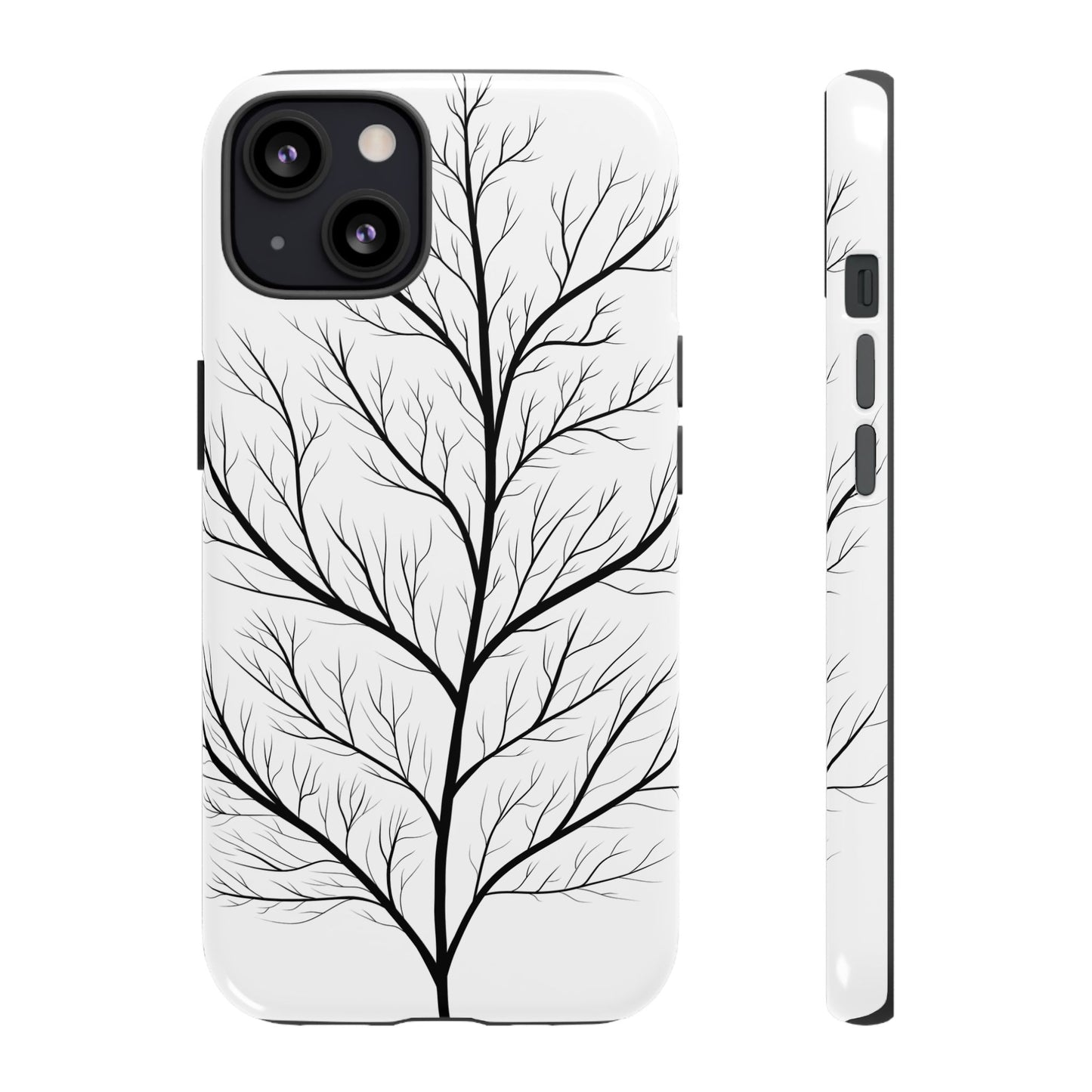 Black Branch Tree Tough Phone Case