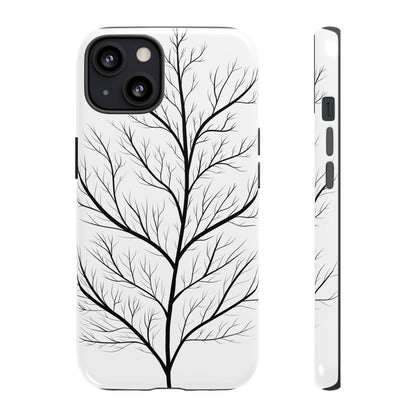 Black Branch Tree Tough Phone Case
