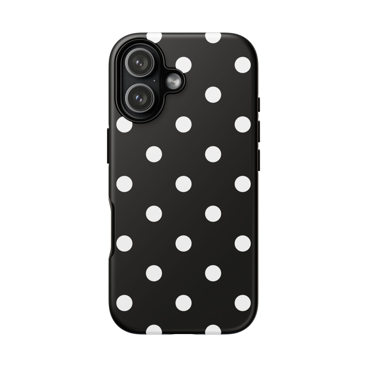 Black Polka Dot Tough Phone Case