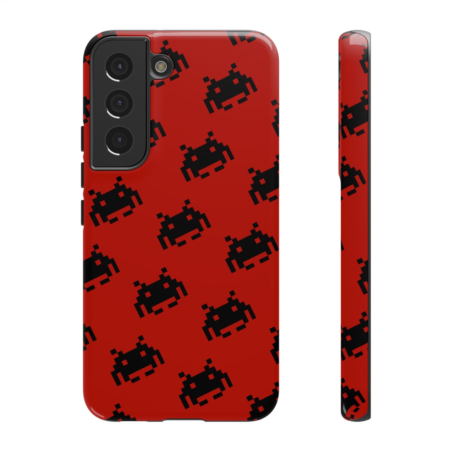 Red Pixel Alien Tough Phone Case