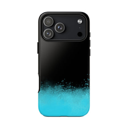 Black Aqua Splash Tough Phone Case
