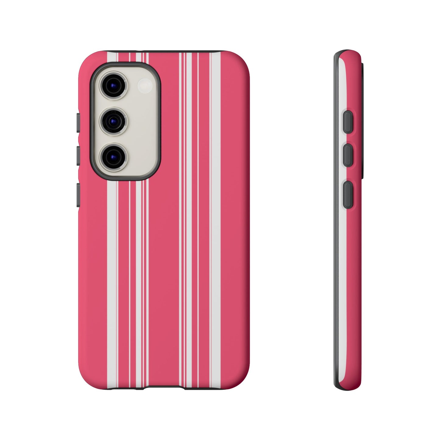 Pink Prep Stripe Tough Phone Case