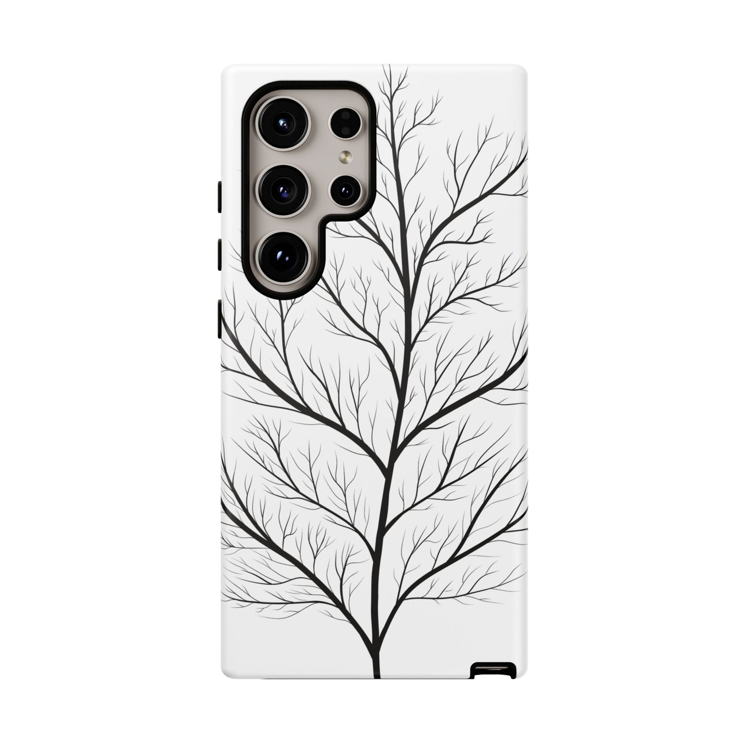 Black Branch Tree Tough Phone Case