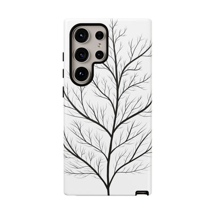 Black Branch Tree Tough Phone Case