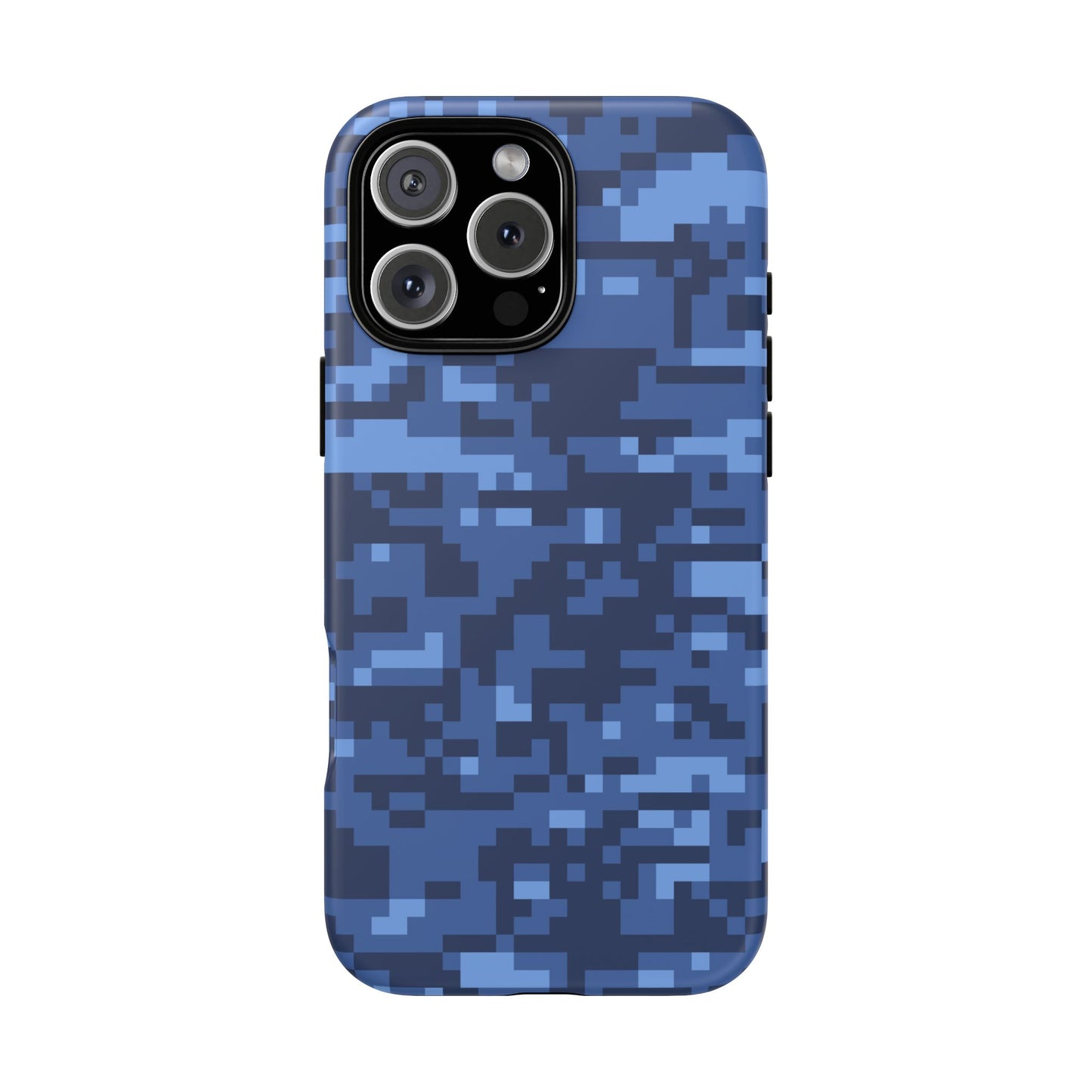 Navy Pixel Camo Tough Phone Case