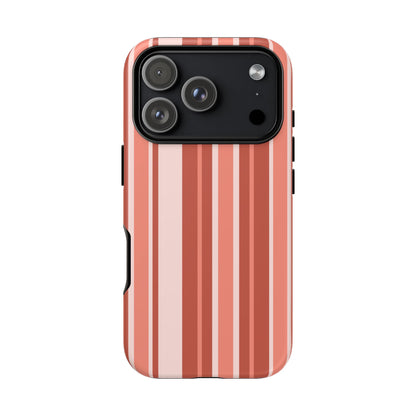 Terracotta Stripe Tough Phone Case