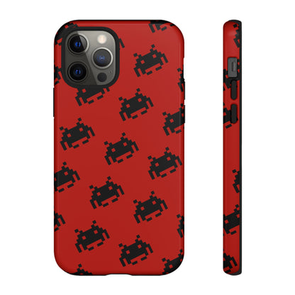 Red Pixel Alien Tough Phone Case