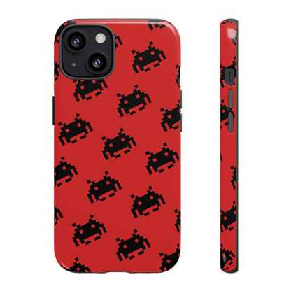 Red Pixel Alien Tough Phone Case