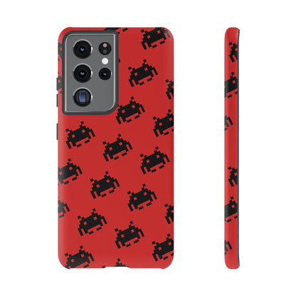 Red Pixel Alien Tough Phone Case
