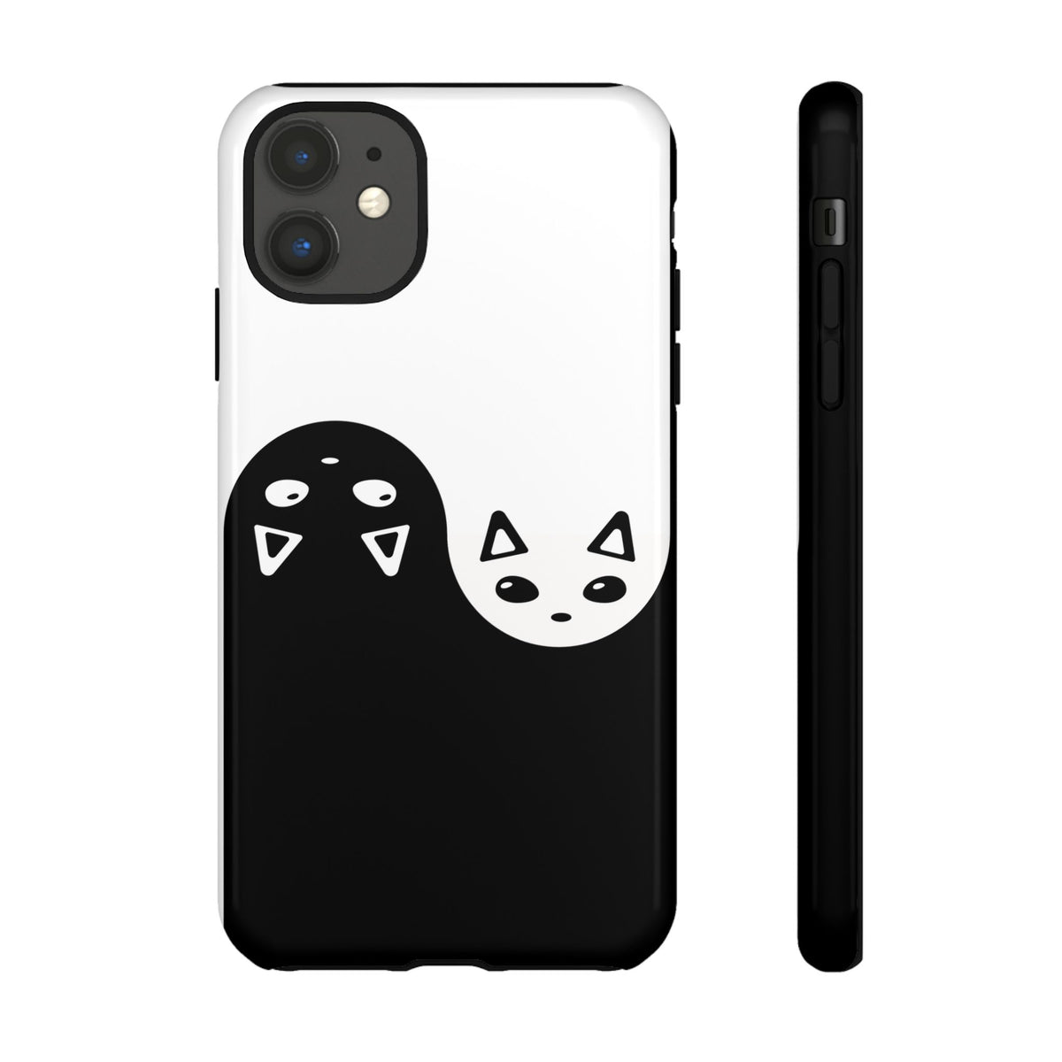 Black And White Yin Yang Cats Tough Phone Case