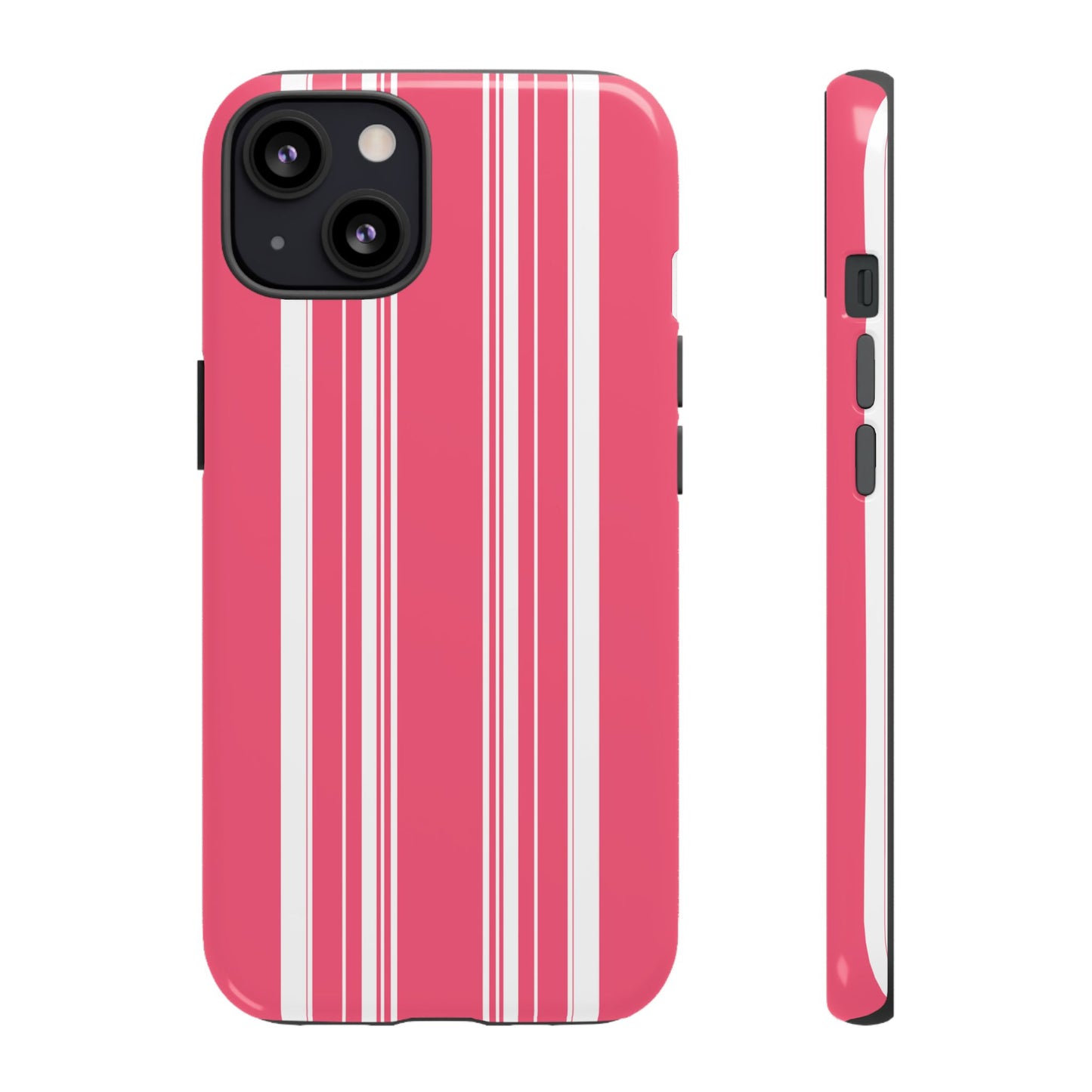 Pink Prep Stripe Tough Phone Case