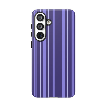 Berry Violet Stripe Tough Phone Case
