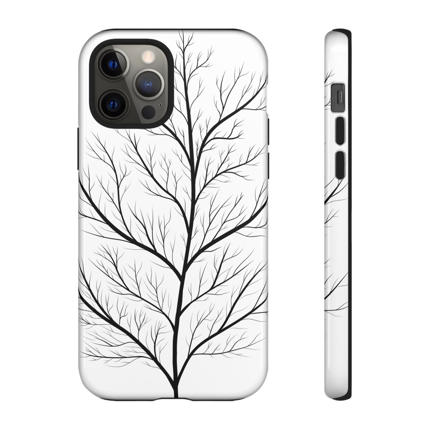 Black Branch Tree Tough Phone Case