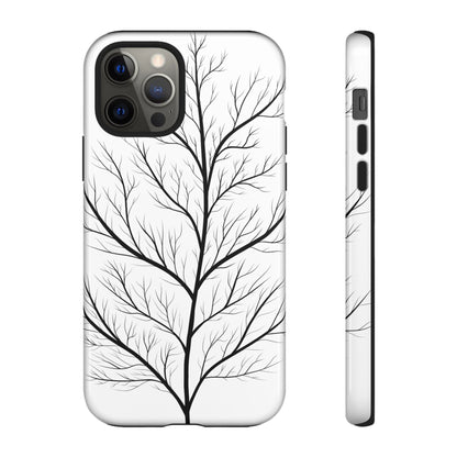 Black Branch Tree Tough Phone Case