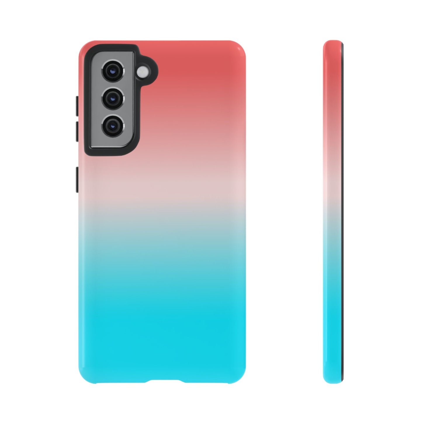Pink Aqua Gradient Tough Phone Case
